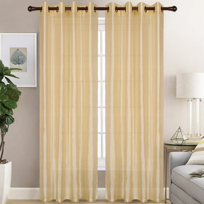 Diredra Polyester Semi-Sheer Curtains (Set of 2)