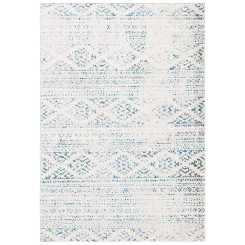 Tapis rectangulaire Nesibe 8 x 10 avec envers antidérapant