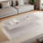 Modern Rectangular Coffee Table With Led Lights, 2 Drawers And Open Storage Shelf-544163487