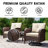 2-Person Square Outdoor Set With Cushions-1511144736