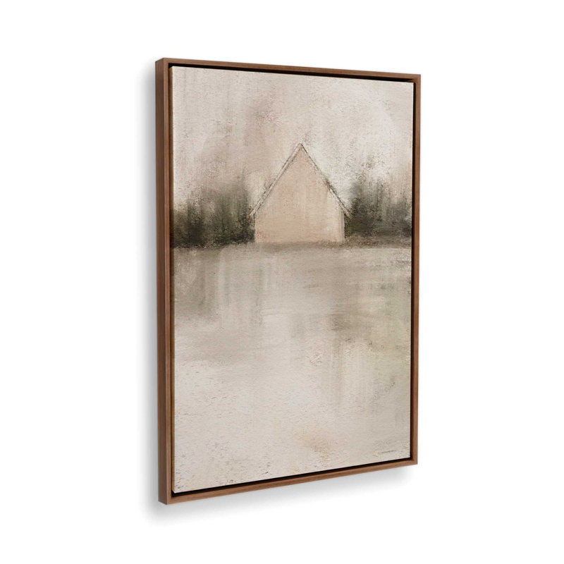 «The Dew in the Front Pasture» par Kamdon Kreations, reproduction d'art, H 19,5 po x l 13,5 po, Brun, Toile avec cadre