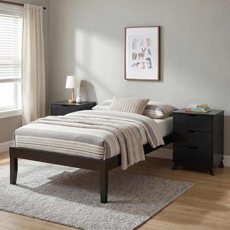 Marialana 3-Piece Bedroom Set, Black, Twin