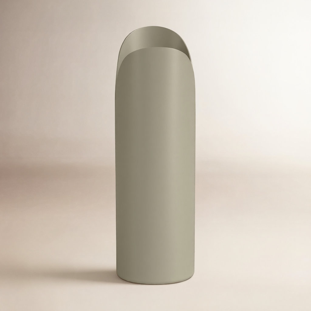 Jenny Iron Table Vase, Ivory, 13" H x 4" W x 4" D