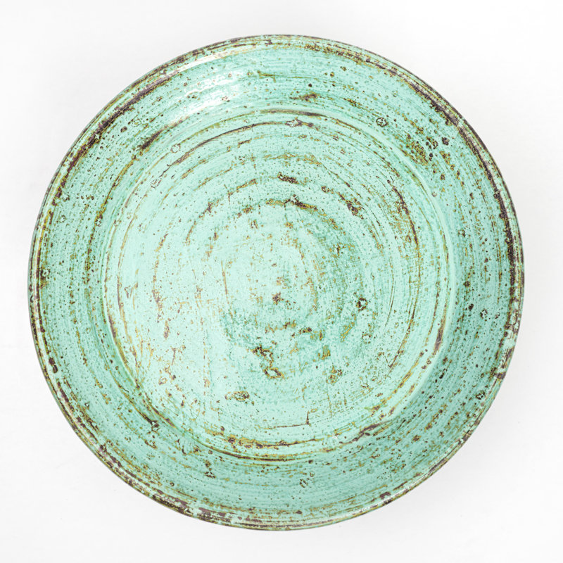 Cement Decorative Tray, Green