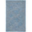 Tapis bleu en laine / coton touffeté à la main Teressa-1675419890