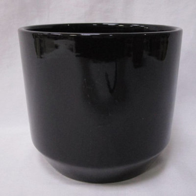 Glazed flower pot