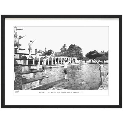 Rugby, The Open Air Swimming Baths 1932 by Francis Frith - Single Picture Frame Print