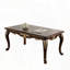Table basse traditionnelle avec détails sculptés et reflets dorés - Finition tabac riche-1081126236-1081126239