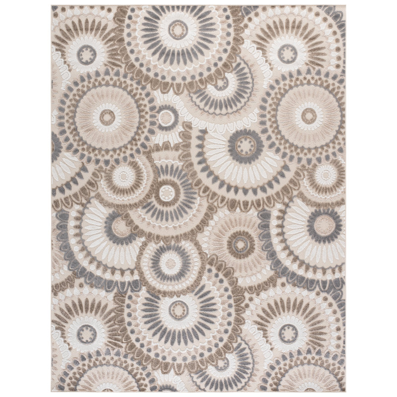 Longlier Performance Geometric Indoor/Outdoor Area Rug, Rectangle 8' x 10'