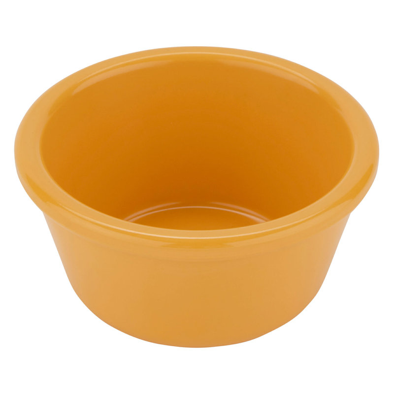 GET Plat de cuisson en mélamine et ramequin, Jaune