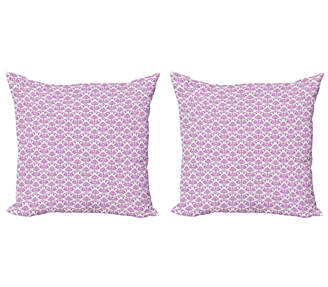 Kissen Kissenbezug 2er-Pack, Floral Lavender Bloom, Fuchsia