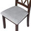 Ensemble de salle à manger 3 pièces avec table à abattants et 2 chaises rembourrées, ensemble de salle à manger pour petits espaces-132103409