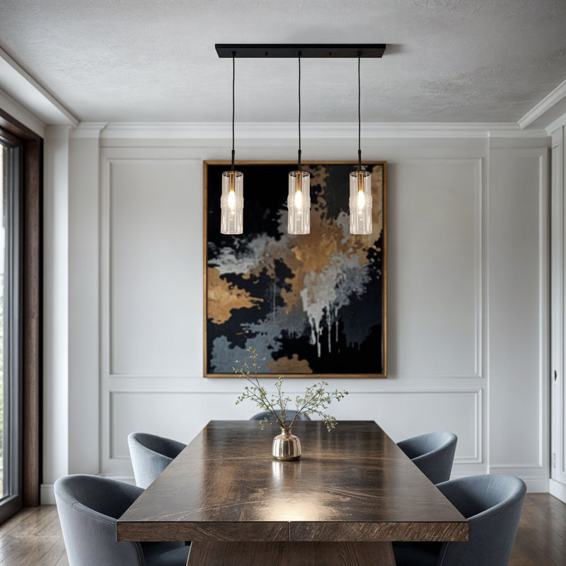 Luminaire pour îlot 3 lumières Caulford