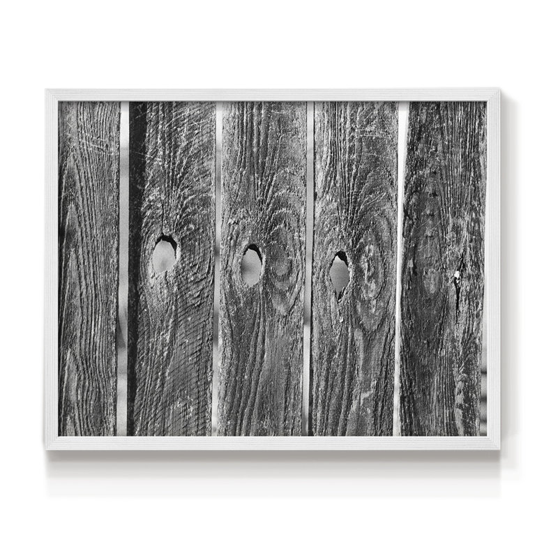 Found Textures II - Impression encadrée - Restickable, H 16 po x l 20 po, Blanc