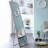 Brown Solid Wood Frame Full-length Mirror