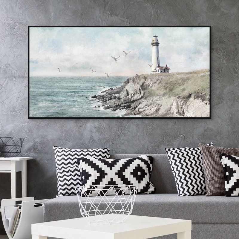 «Watchful Shore By Studio Arts», art mural encadré