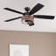Ventilateur de plafond 52 po avec lumières DEL et télécommande Carnegie-909926753