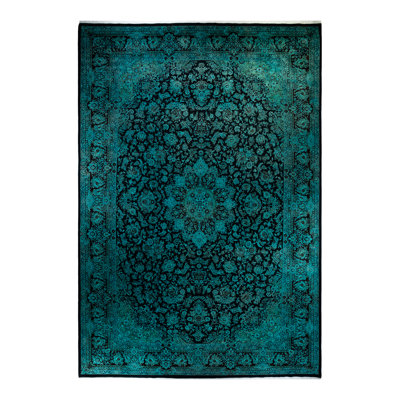 One-of-a-Kind 12'1" X 18'3" 2000s Wool Area Rug in Black