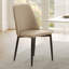 Chaises d'appoint modernes rembourrées, blanc cassé