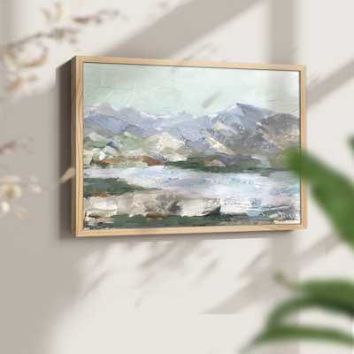 «Pastel Mountain View I», reproduction encadrée