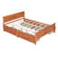 Lit plateforme avec rangement en bois massif Sebbie-829696171-829696165