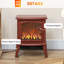 Electric Fireplace Heater with Realistic LED Flames and Logs-616216836