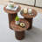 3-Piece Round Nesting Coffee Table Set-620391563