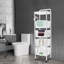 Rangement de salle de bain sur pied H 52,36 po x l 13,78 po avec rangement sur pied-1912698788