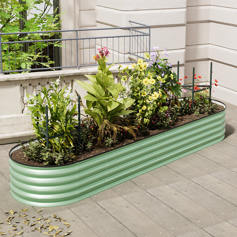 Raised Garden Bed, Light Green