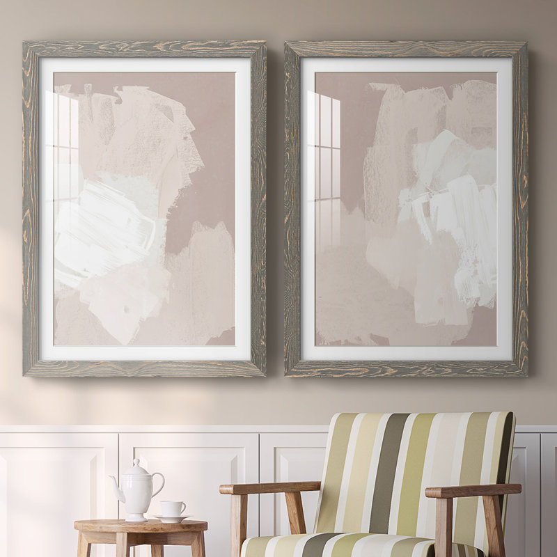 «Cloud Slate I», reproduction encadrée de qualité supérieure - prête à être accrochée, H 36,5 po x l 53 po x P 1,5 po