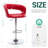 Modern PU Leather Swivel Adjustable Barstool with Hollow Back and Arms, Upholstered Airlift Counter Height Bar Chair for Kitchen Dining-115227952-121522605