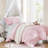 4 Pieces Twin/Twin XL Comforter Set,Pink-131299413-131299414