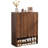 24 Pair Shoe Storage Cabinet With Adjustable Shelves-797827652