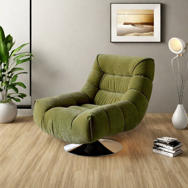 Chaise de luxe en bois massif, Vert