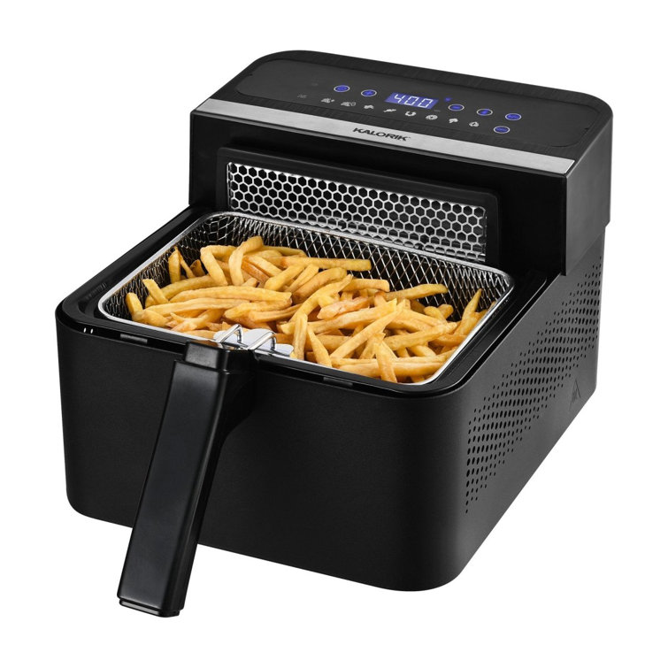 Kalorik Pro 4.2 Qt. Triple Basket Deep Fryer w/Oil Filtration