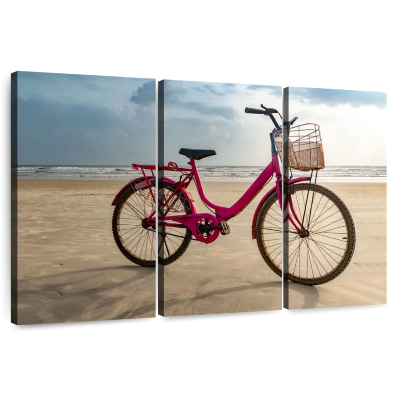 Mehar Pink Beach Bike, 24" H x 38" W