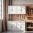 63"W Garage Storage Cabinet Set - Upper & Lower Cabinets