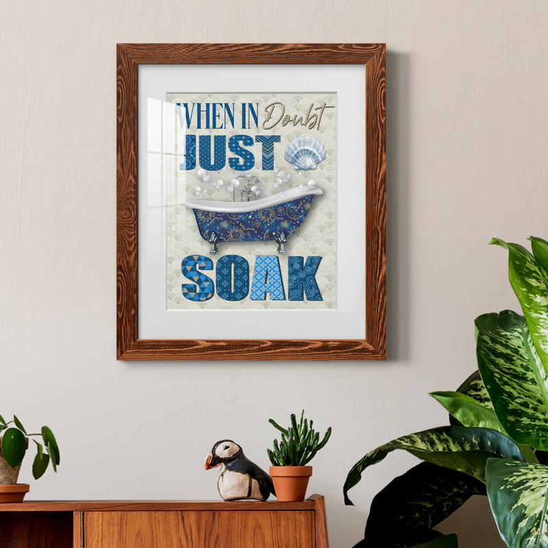 Just Soak - impression encadrée, H 20 po x l 17 po x P 1,5 po, Cadre en érable