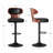 Bentwood Adjustable Height Swivel Bar Stool-572064400