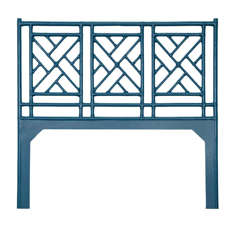 Chippendale Headboard, Pacific Blue, Full