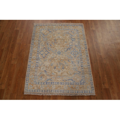 Muted Oushak Oriental Area Rug 3x4
