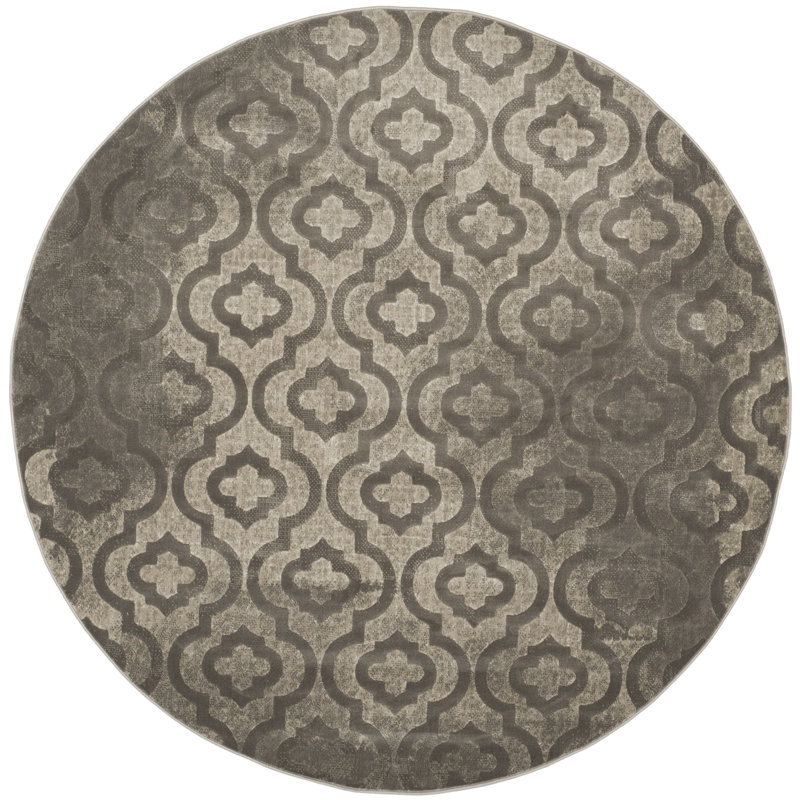 Danine Porcello Performance Oriental Rug, Round 6'7"
