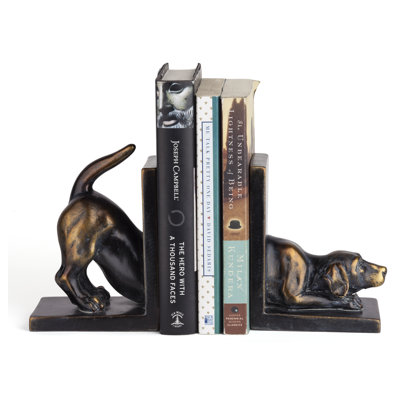Nolley Resin Labrador Dog Non-Skid Bookends