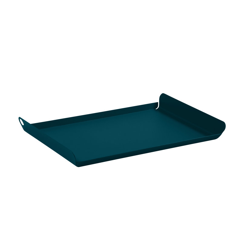 Plateau en acier inoxydable Alto, H 2 po x l 14 po x P 9 po, Bleu Acapulco