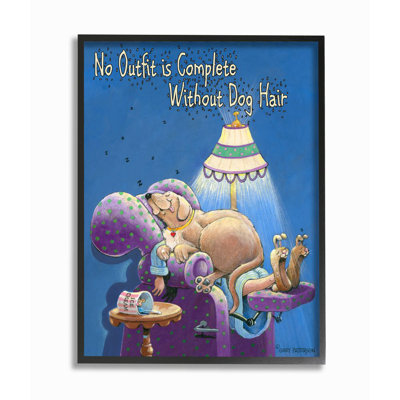 « tenue pour chien », reproduction d’animal amusant art draw "par gary patterson-impression