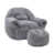 Dark Gray Faux Fur