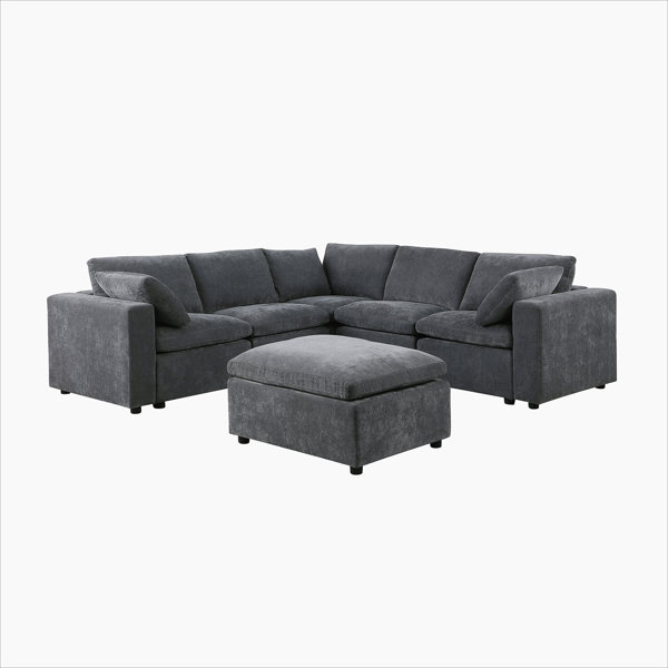 Latitude Run® 6 Seat Modular Sectional Sofa Couch, Modular Sectionals ...