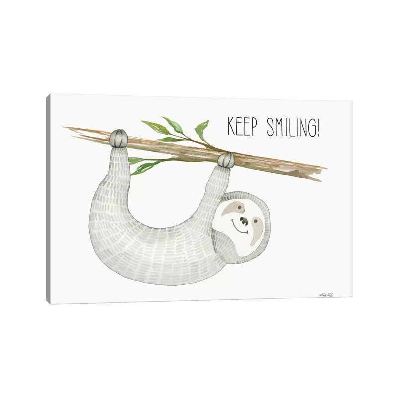Keep Smiling by Cindy Jacobs - Print on Canvas, 45.72cm H x 66.04cm W x 3.81cm D, Wrapped Canvas