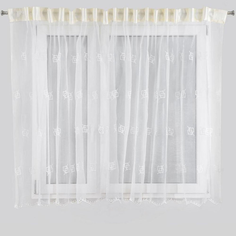 Jurado Jurado Slot Top Blackout Curtain, Cream