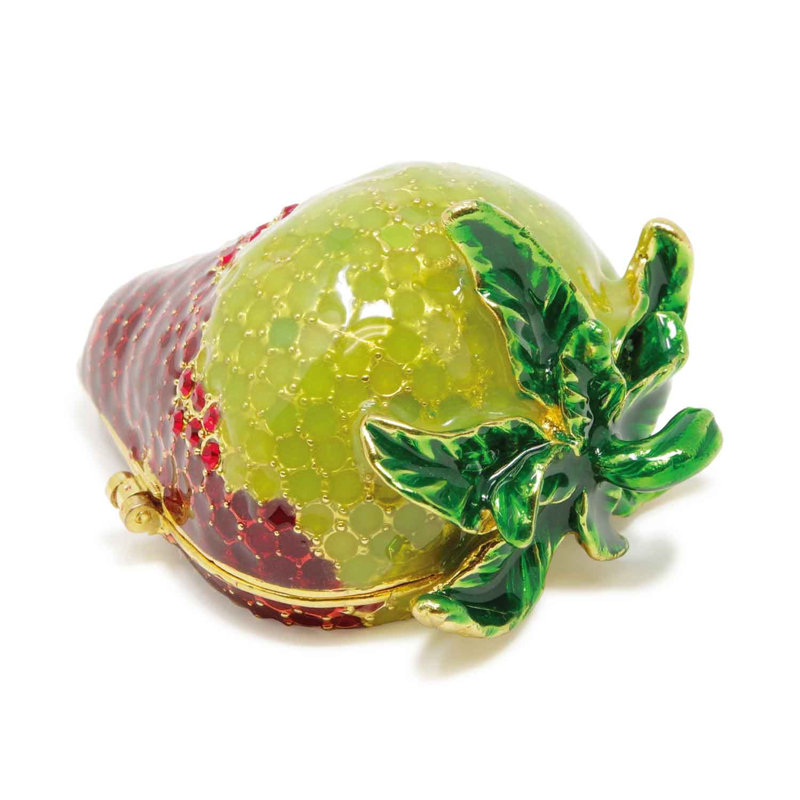 Boîte à bijoux fraise